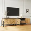 Merax TV Lowboard mit 4 Türen, TV Board mit geometrisches Produktbild-Vorschau 4