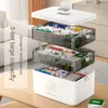 Duża skrzynka do przechowywania leków z przegródkami, Podgląd zdjęcia produktu 3