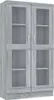 vidaXL Armoire vitrine Gris Sonoma 82,5x30,5x150 cm Bois Voir les images du produit 1