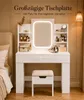 Yorbay Coiffeuse avec éclairage, miroir et bande LED Voir les images du produit 5