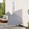 vidaXL Faltbarer Balkonfächer Grau 140×140 cm Produktbild-Vorschau 3