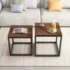 Table basse, ensemble de tables 2en1, loft, brun foncé Voir les images du produit 2