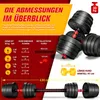 RE:SPORT® Hantelset 30 kg Kurzhanteln Langhantel Set Hantel Produktbild-Vorschau 4