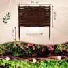 Floranica 5 Stück Beetbegrenzung Weide 40 cm x 40 cm – Produktbild-Vorschau 3