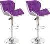 Two purple and white bar stools on a white background. Anteprima dell’immagine prodotto