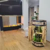 Bar in legno fatto in casa con illuminazione a LED e ante Anteprima dell’immagine prodotto 6