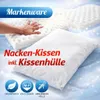 2 Nackenkissen Kopfkissen + Kissenbezug Kissenhülle Produktbild-Vorschau 3