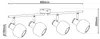 Näve E14 Spotleuchte LIBBY 80x23cm messing 1389845 Produktbild-Vorschau 4