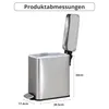 Vidacharmy 10L Trash Can with Pedal and Soft-Close Lid, Produktbild-Vorschau 2