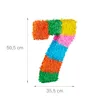 Relaxdays Piñata urodzinowa z cyfrą 7, do zawieszenia, dla Podgląd zdjęcia produktu 4