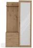 Selsey Duvio – Flurgarderobe mit Schrank und Spiegel, Eiche Produktbild-Vorschau 6