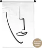 MuchoWow® Wandteppich Wandbehang Frau - Gesicht - Lippen Produktbild-Vorschau 1
