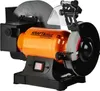 A bench grinder with two grinding wheels. Voir les images du produit