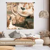 MuchoWow® Wandteppich Wandbehang Schottisches Hochlandrind Produktbild-Vorschau 2