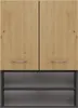 Waschmaschinenunterschrank Anthrazit/Artisan 64x30x90 cm Produktbild-Vorschau 2