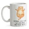 Mr. & Mrs. Panda Tasse Katze Umarmen - Weiß - Geschenk, Produktbild-Vorschau 3