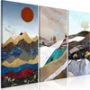 Vlies Leinwandbild - Panorama of Thoughts (3 Parts) 60x40 Produktbild-Vorschau 1