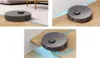 A collage of three images showing a robot vacuum cleaner in different scenarios: on a carpet, near a wall, and near stairs. Náhľad obrázku produktu