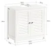 SoBuy Waschbeckenunterschrank Badschrank mit verstellbaren Produktbild-Vorschau 7