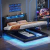 Łóżko tapicerowane ProximaX 160×200 cm w kolorze czarnym ze Podgląd zdjęcia produktu 3
