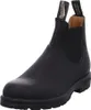 A single black leather boot is shown against a white background. Voir les images du produit