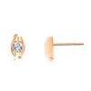 585er Rotgold Diamanten Ohrstecker Spannfassung 0,30 ct. Produktbild-Vorschau 2