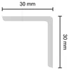 Decosa Winkelprofil WP30, weiß, 30 x 30 mm, Länge: 2 m - 01 Produktbild-Vorschau 3
