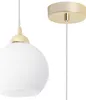 Eliza White Pendelleuchte Gold – 1 flammig E27 transparente Produktbild-Vorschau 5