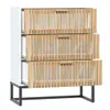 vidaXL Kredens biały 60x30x75 cm Materiał drewnopochodny Podgląd zdjęcia produktu 6