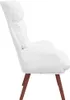 vidaXL Fotel biały 69 x 74 x 93 cm imitacja skóry Podgląd zdjęcia produktu 5