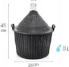 15L Glasgärballon mit Kunststoffkorb + Gärröhrchen aus Glas Produktbild-Vorschau 2