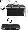 Alu Einkaufskorb Faltbar Picknickkorb Tasche Klappbar mit Produktbild-Vorschau 3