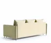 A beige sofa with three cushions, viewed from the back. Anteprima dell’immagine prodotto
