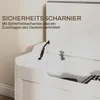 HOMCOM 103 Liter Aufbewahrungstruhe mit Deckel, Sitztruhe Produktbild-Vorschau 6