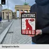 Warnung vor dem Hund Schilder, retro Blechschild vorsicht Produktbild-Vorschau 4