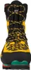 Bergschuh "Nepal Evo Gtx" von La Sportiva in Gelb und Schwarz mit grünem Sohlenbereich; frontalansicht. Podgląd zdjęcia produktu