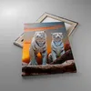 Bild auf Leinwand - Leinwandbild - Einteilig - Tiger weiß Produktbild-Vorschau 2