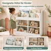 KOMFOTTEU 4-stöckiges Kinderbücherregal, Montessori Produktbild-Vorschau 2