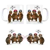 Kaffeebecher mit Faultiere beim Sport Motiv und Spruch: Produktbild-Vorschau 4