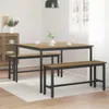 Esstische 110 x 110 x 75 cm Holzwerkstoff Artisan-Eiche Produktbild-Vorschau 4