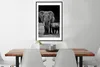 MuchoWow® Gerahmtes Poster Baby-Elefant wird von seiner Produktbild-Vorschau 3