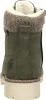 A rear view of a green boot with a knitted cuff. Produktbild-Vorschau