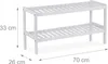 Relaxdays Schuhregal, HxBxT: 33 x 70 x 26 cm, Bambus, 2 Produktbild-Vorschau 4