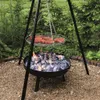 Schwenkgrill mit Feuerschale, Dreibein Holzkohlegrill 52cm Produktbild-Vorschau 3