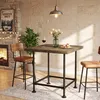 Tribesigns Bartisch, 90 cm Bistrotisch, quadratischer Produktbild-Vorschau 3