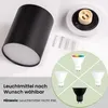 LUMILED 4er Set Aufbauspot GU10 Fassung Schwarz Feste Produktbild-Vorschau 5