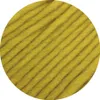 A close-up view of yellow yarn with dark brown stripes. Produktbild-Vorschau