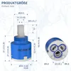 Sedal Keramik Kartusche 35mm, Wasserhahn-Ventil für Einhand Produktbild-Vorschau 7