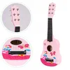 Detská drevená gitara, kovové struny, ružová ECOTOYS Náhľad obrázku produktu 9