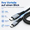 240W USB-C Ladekabel 1,5m – USB-C auf USB-C Produktbild-Vorschau 3